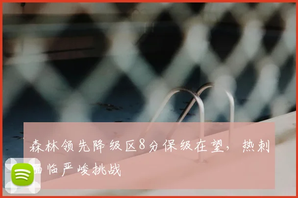 森林领先降级区8分保级在望，热刺面临严峻挑战